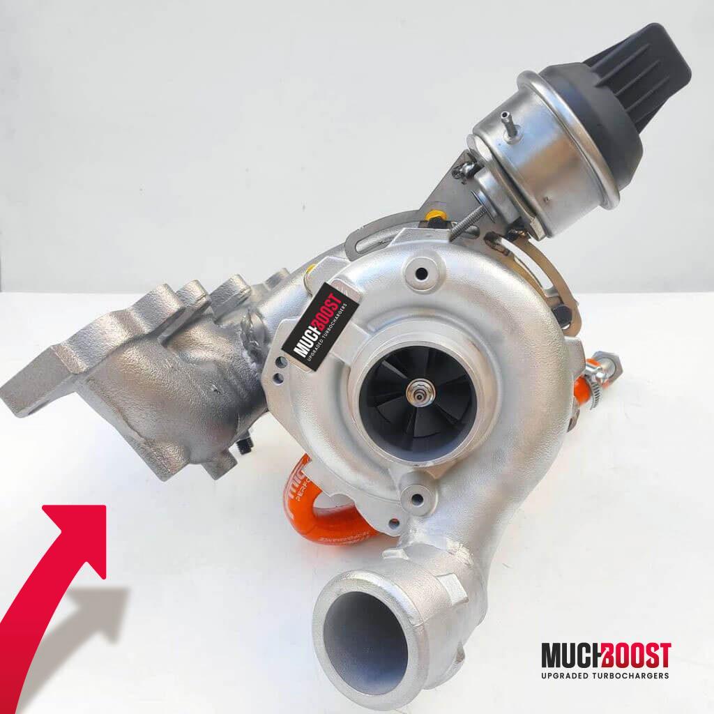 Billet Wheel GTB2260VK BigTurbo Upgrade TDI vacuum converted with a welded 1.9/2.0 TDI Manifold - Image 4