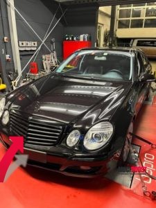 Mercedes E280 CDI W211 OM642 dyno results with MuchBoost upgraded turbocharger and WMI