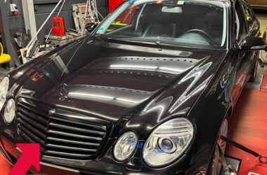 Mercedes E280 CDI W211 OM642 dyno results with MuchBoost upgraded turbocharger and WMI